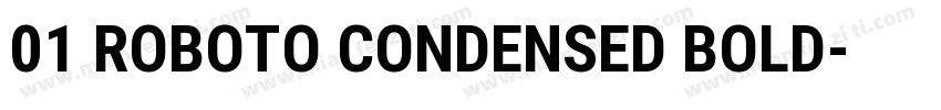 01 ROBOTO CONDENSED BOLD字体转换